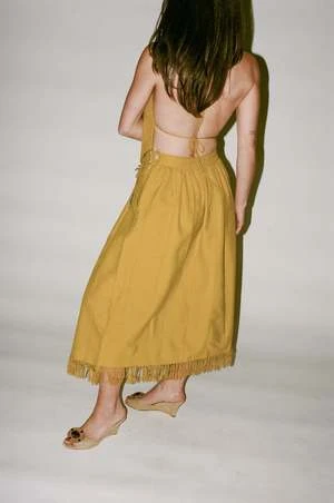 100% Silk ShopJester Skirt - Fool's Gold 3 100% Silk ShopJester Skirt - Fool's Gold - Image 3