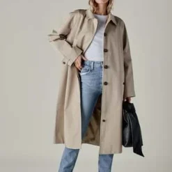 Anine BingRandy Trench Coat - Beige 5 Anine BingRandy Trench Coat - Beige -Outlet Lustro Wear Store ANINE BING RANDY TRENCH COAT 20231013205209 1