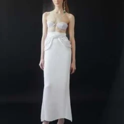 LUISA ET LA LUNAAura Skirt - Blanc 8 LUISA ET LA LUNAAura Skirt - Blanc -Outlet Lustro Wear Store AURA SKIRT 20230915175218 1