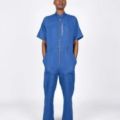 Atelier DelphineAiluk Jumpsuit - Blue Indigo