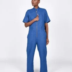 Atelier DelphineAiluk Jumpsuit - Blue Indigo -Outlet Lustro Wear Store Ailuk jumpsuit in blue indigo 20210422202946