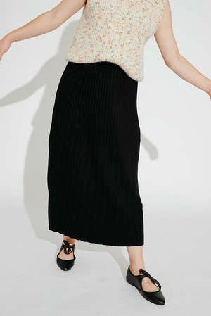 Ali GoldenKnit Pleated Skirt - Black 10 Ali GoldenKnit Pleated Skirt - Black - Image 10