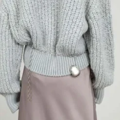 AMOMENTOAmomento Silky Long Skirt - Beige 18 AMOMENTOAmomento Silky Long Skirt - Beige -Outlet Lustro Wear Store Amomento Silky Long Skirt Beige 20230826003830 1