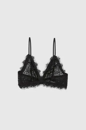 Anine BingLace Bra With Trim - Black 1 Anine BingLace Bra With Trim - Black