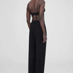 Anine BingLace Bra With Trim - Black 5 Anine BingLace Bra With Trim - Black -Outlet Lustro Wear Store Anine Bing Lace with Trim Bra Black 20230713024941 1