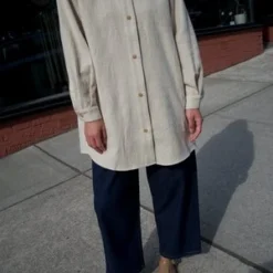 Atelier DelphineOversized Washed Wool Overlay - Cream -Outlet Lustro Wear Store Atelier Delphine Oversized Washed Wool Overlay Cream 20230912215200 2