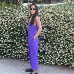 KAAREMAzalea V Neck High-Waisted Pocket Onesie - Light Purple 6 KAAREMAzalea V Neck High-Waisted Pocket Onesie - Light Purple -Outlet Lustro Wear Store Azalea V Neck High Waisted Pocket Onesie Light Purple 20220713205947 1