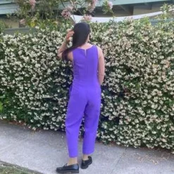 KAAREMAzalea V Neck High-Waisted Pocket Onesie - Light Purple 7 KAAREMAzalea V Neck High-Waisted Pocket Onesie - Light Purple -Outlet Lustro Wear Store Azalea V Neck High Waisted Pocket Onesie Light Purple 20220713205947 2