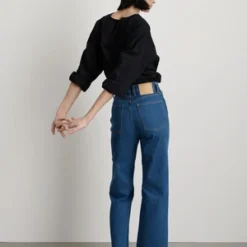 B SidesPlein High Straight Jeans - Bessette Blue -Outlet Lustro Wear Store B Sides Plein High Straight Jeans Bessette Blue 20231006180244