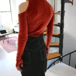 BarragánTaffeta Bone Threat Skirt - Black 5 BarragánTaffeta Bone Threat Skirt - Black -Outlet Lustro Wear Store BARRAG N Black Taffeta Bone Threat Skirt 20170910181256