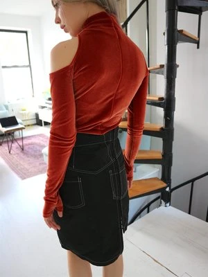 BarragánTaffeta Bone Threat Skirt - Black 3 BarragánTaffeta Bone Threat Skirt - Black - Image 3