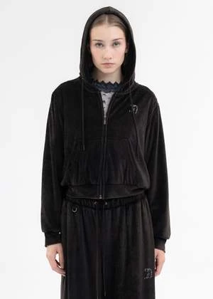 DoubletVELOUR TRACK JACKET - BLACK 1 DoubletVELOUR TRACK JACKET - BLACK