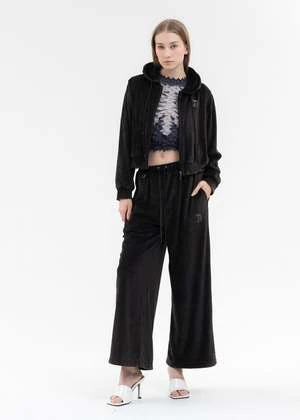 DoubletVELOUR TRACK JACKET - BLACK 5 DoubletVELOUR TRACK JACKET - BLACK - Image 5