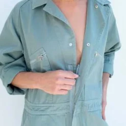Rachel ComeyBLEY Jumpsuit - Sage -Outlet Lustro Wear Store BLEY Jumpsuit Sage 20230719183700