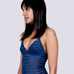 BaserangeMississippi Velours Body - Blue Stripe -Outlet Lustro Wear Store Baserange Mississippi velours body blue stripe 20210422043436