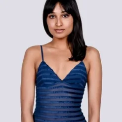 BaserangeMississippi Velours Body - Blue Stripe -Outlet Lustro Wear Store Baserange Mississippi velours body blue stripe 20210422043437 1