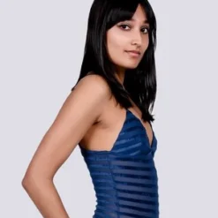 BaserangeMississippi Velours Body - Blue Stripe -Outlet Lustro Wear Store Baserange Mississippi velours body blue stripe 20210422043437