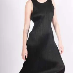 Issey MiyakeBasics Dress - Black 10 Issey MiyakeBasics Dress - Black -Outlet Lustro Wear Store Basics Dress in Black by Pleats Please Issey Miyake 20231101193443 2