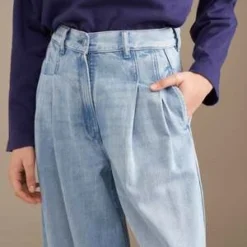 BellerosePops Jeans - Used Light Blue 10 BellerosePops Jeans - Used Light Blue -Outlet Lustro Wear Store Bellerose Pops Jeans Used Light Blue 20230823225820 1