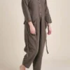 Black CranePainter Jumpsuit - Olive