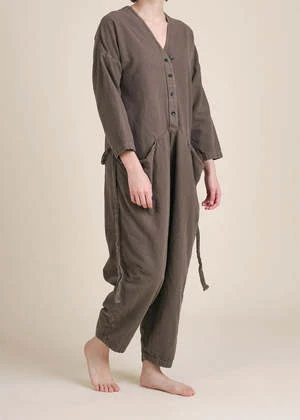 Black CranePainter Jumpsuit - Olive 1 Black CranePainter Jumpsuit - Olive