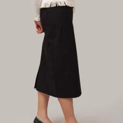By SigneBlack/White Frill Skirt - Black -Outlet Lustro Wear Store Black White Frill Skirt 20231027022623 2