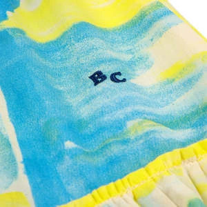 Bobo ChosesWomens Pearl Nacre Pattern Flared Skirt - Yellow/Blue 4 Bobo ChosesWomens Pearl Nacre Pattern Flared Skirt - Yellow/Blue - Image 4