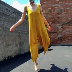 Birds Of North AmericaBobwhite Jumpsuit - Ochre -Outlet Lustro Wear Store Bobwhite Jumpsuit Ochre 20230713000931 2