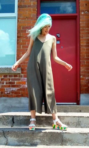 Birds Of North AmericaBobwhite Jumpsuit - Olive 2 Birds Of North AmericaBobwhite Jumpsuit - Olive - Image 2