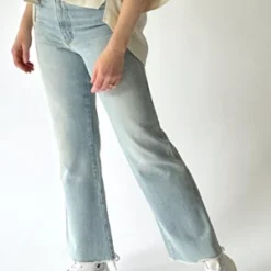 B SidesEshel Kick Flare Jean - Hess Lt Vintage