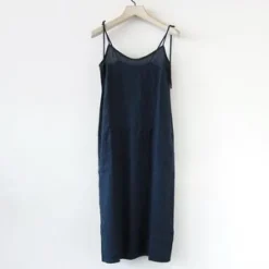 By Basicslinen Strap Dress - Indigo