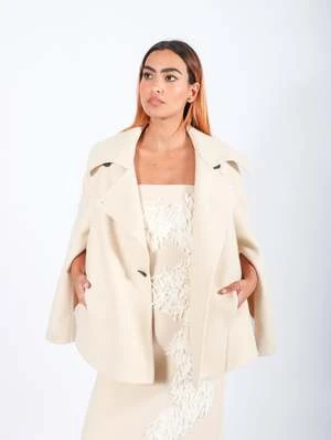 CalcaterraDouble Caban Coat - Ecru 4 CalcaterraDouble Caban Coat - Ecru - Image 4
