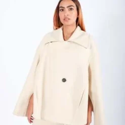 CalcaterraDouble Caban Coat - Ecru 14 CalcaterraDouble Caban Coat - Ecru -Outlet Lustro Wear Store Calcaterra Double Caban Coat Ecru 20231020154758