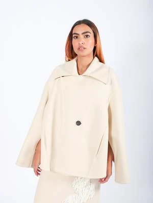CalcaterraDouble Caban Coat - Ecru 6 CalcaterraDouble Caban Coat - Ecru - Image 6