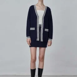 PureCashmere NYCCashmere Mini Skirt - Navy