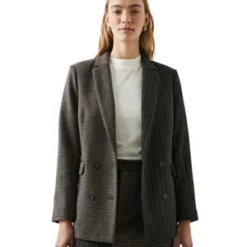 RailsCody Blazer - Pinstripe Plaid Mix