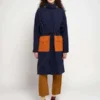 Bobo ChosesColor Block Raincoat - Navy Blue