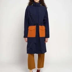 Bobo ChosesColor Block Raincoat - Navy Blue