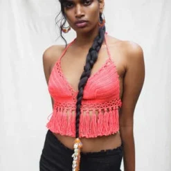 Abacaxiabacaxi Crochet Fringe Bra Top - Neon Green 7 Abacaxiabacaxi Crochet Fringe Bra Top - Neon Green -Outlet Lustro Wear Store Crochet Fringe Bra Top 20220329230210 3