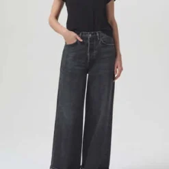 AGOLDEHaze Dame High Rise Wide Leg - Ditch