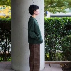 DantonClassic Collarless Fleece Jacket - Moss Green -Outlet Lustro Wear Store Danton Classic Collarless Fleece Jacket Moss Green 20231025191632