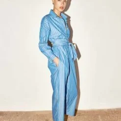 DATURAStriped Ren Jumpsuit - Egyptian Blue 8 DATURAStriped Ren Jumpsuit - Egyptian Blue -Outlet Lustro Wear Store Egyptian Blue Striped Ren Jumpsuit 20230629183305