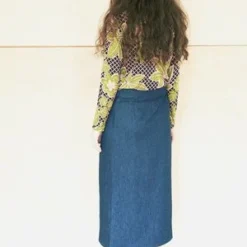 Elise BallegeerHemp Tala Wrap Skirt - Denim -Outlet Lustro Wear Store Elise Ballegeer Hemp Tala Wrap Skirt Denim 20190921202105