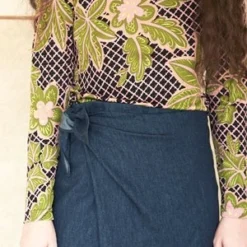 Elise BallegeerHemp Tala Wrap Skirt - Denim -Outlet Lustro Wear Store Elise Ballegeer Hemp Tala Wrap Skirt Denim 20190921202106