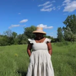 Eliza FaulknerAngelica Raw Linen Dress -Outlet Lustro Wear Store Eliza Faulkner Angelica Raw Linen Dress 20220602162529