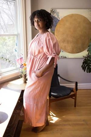 Eliza FaulknerRamona Jumpsuit - Pink Linen 1 Eliza FaulknerRamona Jumpsuit - Pink Linen