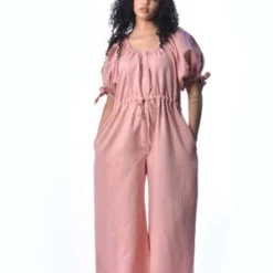Eliza FaulknerRamona Jumpsuit - Pink Linen 17 Eliza FaulknerRamona Jumpsuit - Pink Linen -Outlet Lustro Wear Store Eliza Faulkner Ramona Jumpsuit Pink Linen 20220519202816