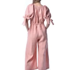 Eliza FaulknerRamona Jumpsuit - Pink Linen 20 Eliza FaulknerRamona Jumpsuit - Pink Linen -Outlet Lustro Wear Store Eliza Faulkner Ramona Jumpsuit Pink Linen 20220519202818