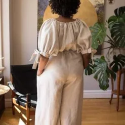 Eliza FaulknerRamona Jumpsuit - Raw Linen -Outlet Lustro Wear Store Eliza Faulkner Ramona Jumpsuit Raw Linen 20220519202822 1