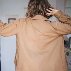 Eliza FaulknerWork Jacket - Toffee Brown Twill -Outlet Lustro Wear Store Eliza Faulkner Work Jacket Toffee Brown Twill 20230225004957 1